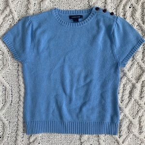 Blue Short Sleeve Top